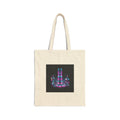 Neon Cyberpunk Skyline Tote | synthwave cityscape, futuristic neon aesthetic